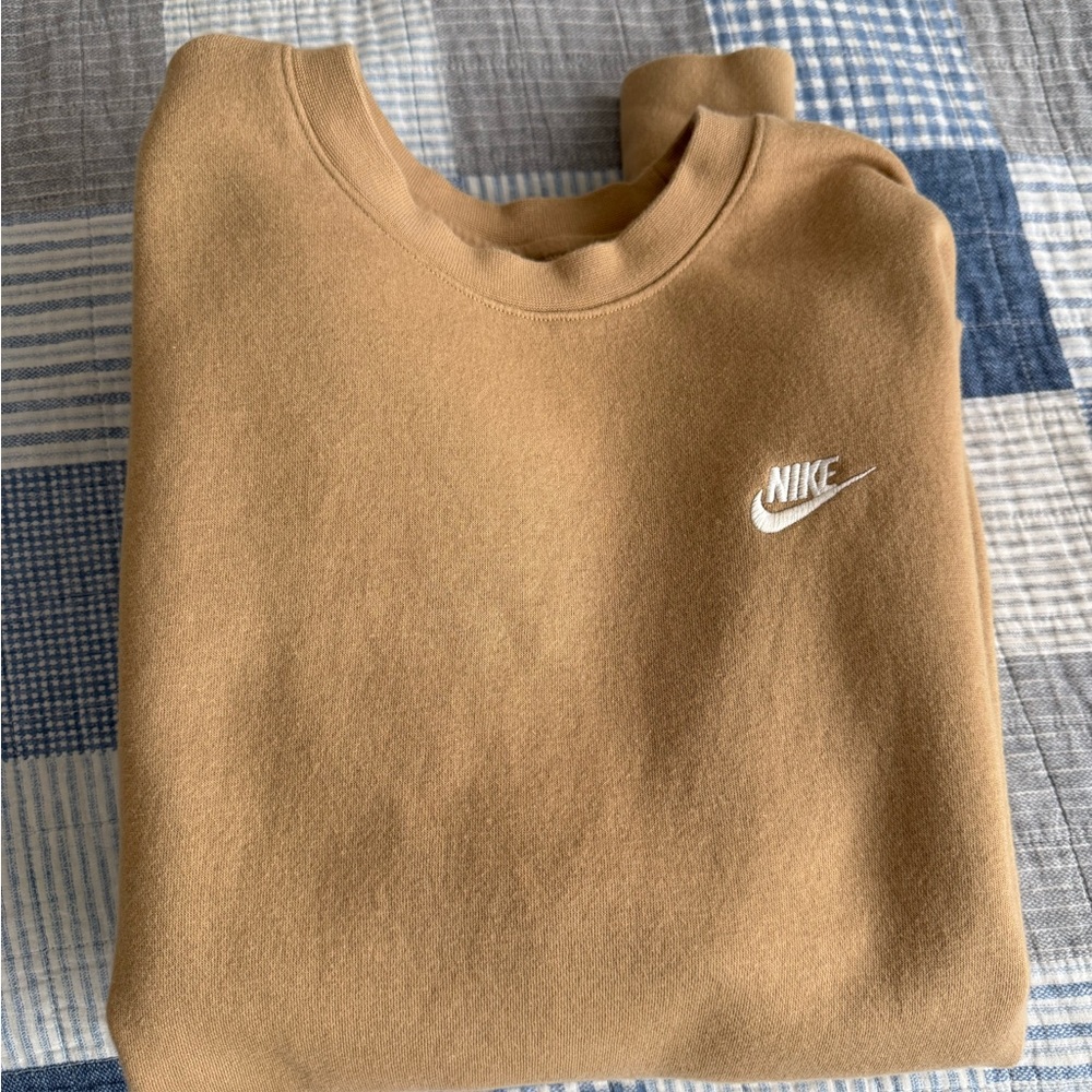 Nike Men's Camel Crewneck Sweater